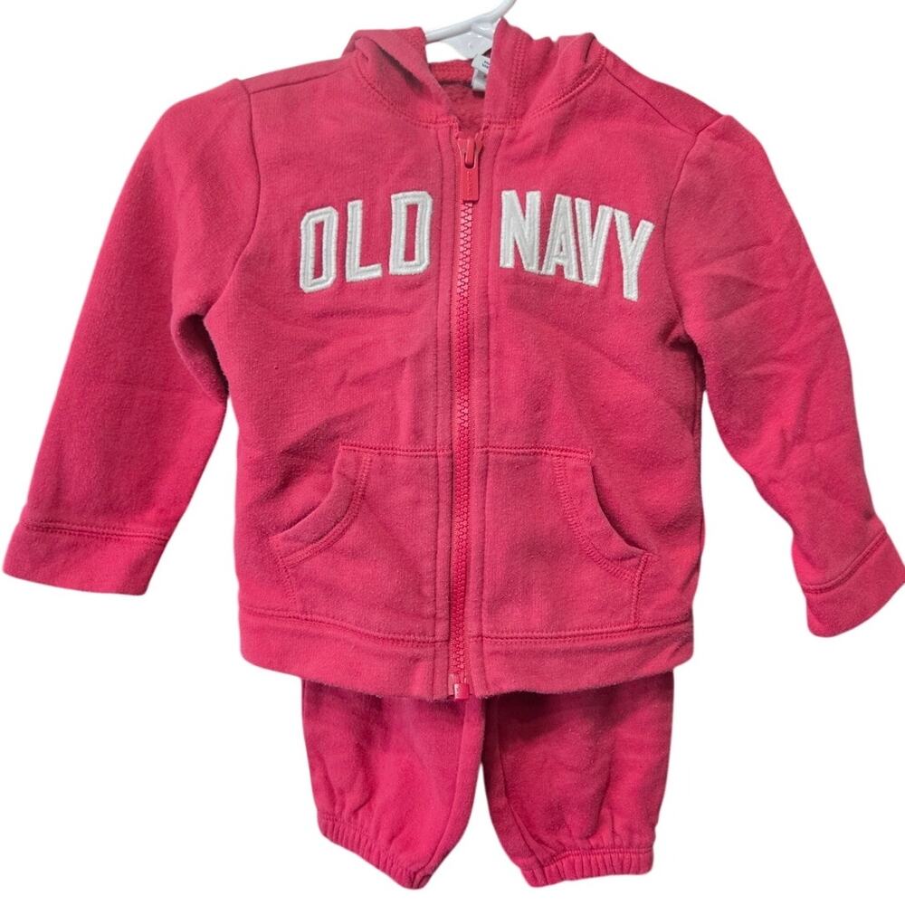 Red Tracksuit Hoodie Jogger Set - Old Navy - 12-18mo